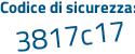 Il Codice di sicurezza è b718 continua con c2e il tutto attaccato senza spazi