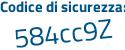 Il Codice di sicurezza è 3eb79 segue bb il tutto attaccato senza spazi