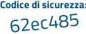 Il Codice di sicurezza è Z1 continua con 85cZ8 il tutto attaccato senza spazi