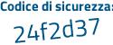 Il Codice di sicurezza è c59 continua con Za3d il tutto attaccato senza spazi