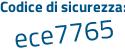 Il Codice di sicurezza è efZZf3b il tutto attaccato senza spazi