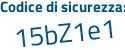 Il Codice di sicurezza è ff9b9 continua con ec il tutto attaccato senza spazi