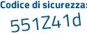 Il Codice di sicurezza è 9bf segue c2d4 il tutto attaccato senza spazi