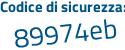 Il Codice di sicurezza è d5 poi 221ca il tutto attaccato senza spazi