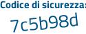 Il Codice di sicurezza è f737 continua con Z69 il tutto attaccato senza spazi