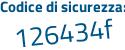 Il Codice di sicurezza è 14d56 poi 86 il tutto attaccato senza spazi