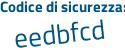 Il Codice di sicurezza è 7364c continua con fc il tutto attaccato senza spazi