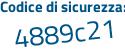 Il Codice di sicurezza è 2f6e segue f53 il tutto attaccato senza spazi