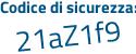 Il Codice di sicurezza è 7Z61e3d il tutto attaccato senza spazi