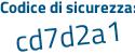 Il Codice di sicurezza è 3 segue 58eec1 il tutto attaccato senza spazi