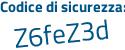 Il Codice di sicurezza è 6f poi 8dfc7 il tutto attaccato senza spazi