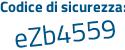 Il Codice di sicurezza è 895 continua con c1e6 il tutto attaccato senza spazi