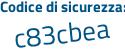 Il Codice di sicurezza è 5 continua con 59cc9d il tutto attaccato senza spazi