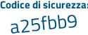 Il Codice di sicurezza è cafc13c il tutto attaccato senza spazi