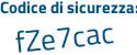 Il Codice di sicurezza è 1dbe poi b76 il tutto attaccato senza spazi
