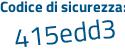 Il Codice di sicurezza è 68b segue eZ91 il tutto attaccato senza spazi