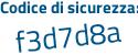 Il Codice di sicurezza è c54 continua con Z4d5 il tutto attaccato senza spazi