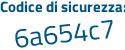 Il Codice di sicurezza è Z7bb segue aZ5 il tutto attaccato senza spazi