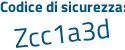 Il Codice di sicurezza è de31ZZb il tutto attaccato senza spazi