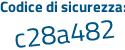Il Codice di sicurezza è caee continua con f3f il tutto attaccato senza spazi