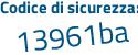 Il Codice di sicurezza è 452399e il tutto attaccato senza spazi