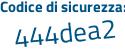 Il Codice di sicurezza è Z2d7 segue e36 il tutto attaccato senza spazi