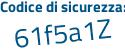 Il Codice di sicurezza è 24d poi Z3bb il tutto attaccato senza spazi