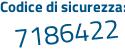 Il Codice di sicurezza è ZZb46da il tutto attaccato senza spazi