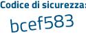 Il Codice di sicurezza è 61aa566 il tutto attaccato senza spazi