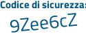 Il Codice di sicurezza è 9fc poi d251 il tutto attaccato senza spazi