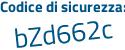 Il Codice di sicurezza è aZ78 segue ZZ4 il tutto attaccato senza spazi