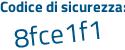 Il Codice di sicurezza è 8 segue cZ6e39 il tutto attaccato senza spazi