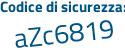 Il Codice di sicurezza è abf3a16 il tutto attaccato senza spazi