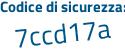 Il Codice di sicurezza è 9b429 poi 3a il tutto attaccato senza spazi