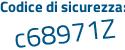Il Codice di sicurezza è e17Zf poi 57 il tutto attaccato senza spazi