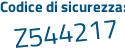 Il Codice di sicurezza è 2dc9d6e il tutto attaccato senza spazi