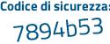 Il Codice di sicurezza è f2 poi e8Zc9 il tutto attaccato senza spazi