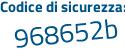 Il Codice di sicurezza è 951ba6f il tutto attaccato senza spazi