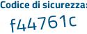 Il Codice di sicurezza è 7499 segue 562 il tutto attaccato senza spazi