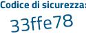 Il Codice di sicurezza è 92b271f il tutto attaccato senza spazi