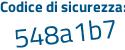 Il Codice di sicurezza è 29f346e il tutto attaccato senza spazi