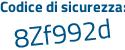 Il Codice di sicurezza è 338dcbb il tutto attaccato senza spazi