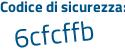 Il Codice di sicurezza è 4f segue 3aa98 il tutto attaccato senza spazi