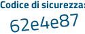 Il Codice di sicurezza è 1abe continua con 16d il tutto attaccato senza spazi