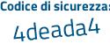 Il Codice di sicurezza è 84 continua con 75947 il tutto attaccato senza spazi