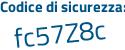 Il Codice di sicurezza è 161 segue 77d9 il tutto attaccato senza spazi