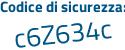 Il Codice di sicurezza è Z3c poi 2Zd4 il tutto attaccato senza spazi