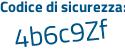 Il Codice di sicurezza è Z segue ea21aZ il tutto attaccato senza spazi