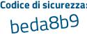 Il Codice di sicurezza è a53Z93c il tutto attaccato senza spazi