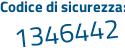 Il Codice di sicurezza è 8653638 il tutto attaccato senza spazi